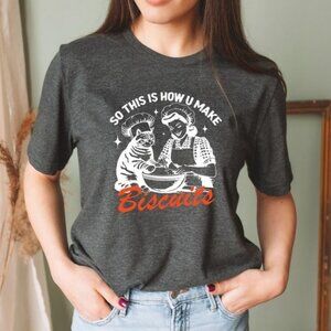 So This Is How You Make Biscuits Shirt, Vintage Baking T-Shirt, Retro Cat Shirt